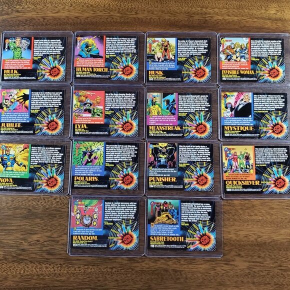 Marvel Universe Series 5 (1994) BASE Trading Cards  - Hulk to Sabretooth - Picture 2 of 16